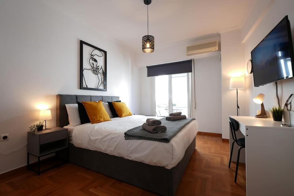 Syntagma Square, 70Sqm Pentelis Sunny Apartment Atina Dış mekan fotoğraf